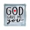 God Gave Me You Love Marriage Wedding Inspirational Vinyl Decal For Glass Blocks, Car, Computer, Wreath, Tile, Frames, A product 1